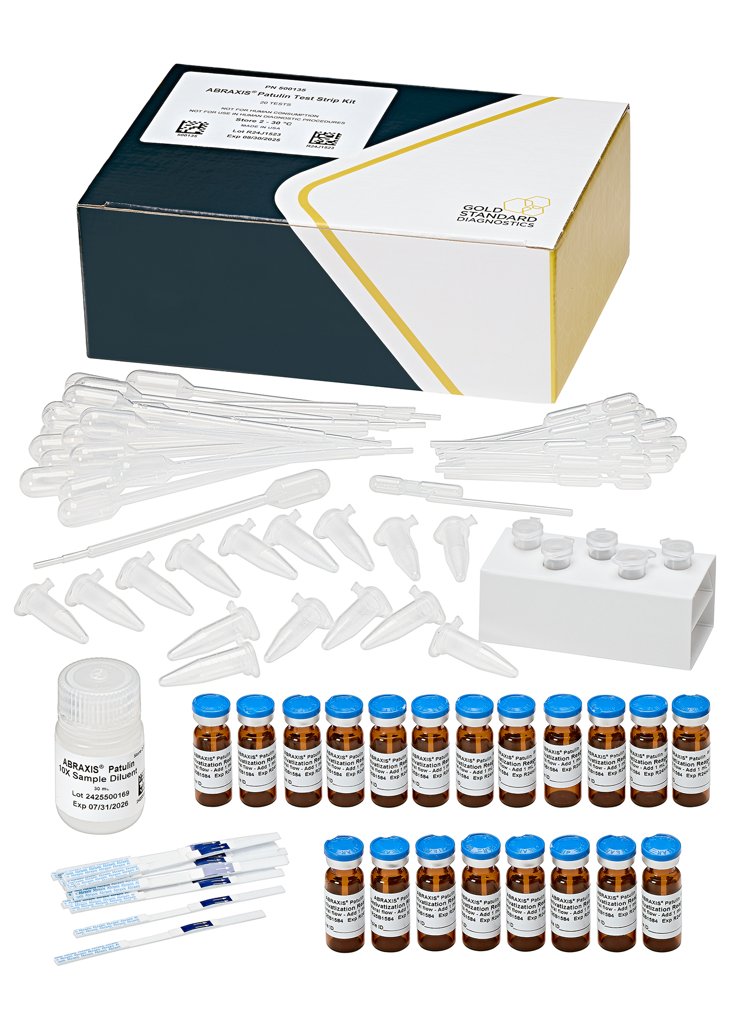 NEW!!!! ABRAXIS® Patulin Dipstick Test Kit NEW!!!! ABRAXIS® Patulin Dipstick Test Kit